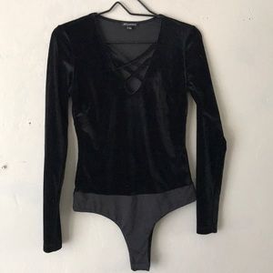 Black velvet onesie!